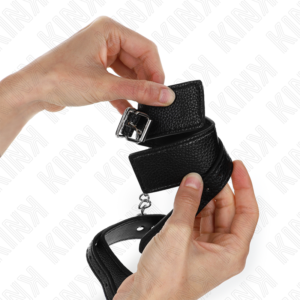 KINK – PULSO PADRÃO COBRA PRETO AJUSTÁVEL 20-28 CM X 5,4 CM
