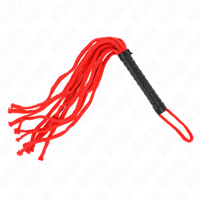 Ilhaerotica - KINK - CHICOTE DE CORDA ROJO 56 CM