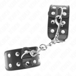 KINK – PULSEIRAS COM LINHA DUPLA DE PREGOS AJUSTÁVEIS PRETOS
