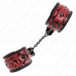 KINK – PULSO PADRÃO DIAMANTE VERMELHO ESCURO AJUSTÁVEL 17-26 CM X 5,5 CM