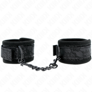 KINK – PUNHOS COBERTOS DE RENDA ESCURA NEOPRENE AJUSTÁVEL PRETO 20-29 CM X 5 CM