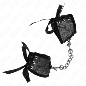 KINK – PULSO SCANDAL DETALHES DE RENDA PRETA 24,5 CM X 6,5 CM