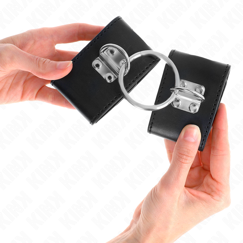 KINK - PULSO FIXO COM ANEL E FECHAMENTO DE CADEADO PRETO AJUSTÁVEL 16-23 CM X 5,5 CM - Image 3