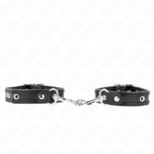 KINK – MINI PULSEIRAS PRETAS COM PREGOS AJUSTÁVEIS 16-22 CM X 2 CM