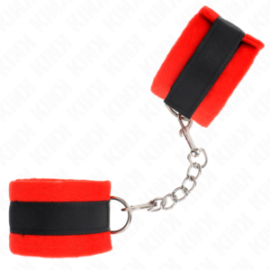 KINK – ALGEMAS DE PELE INICIANTE PRETO-VERMELHO 30 X 7 CM