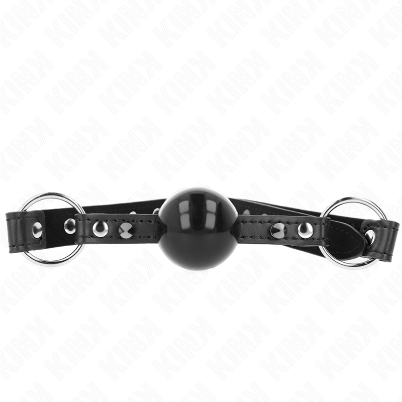Ilhaerotica - KINK - MORDAÇA BOLA 4 CM COM PONTA REBITE E SNAP LOCK 65 x 2 CM