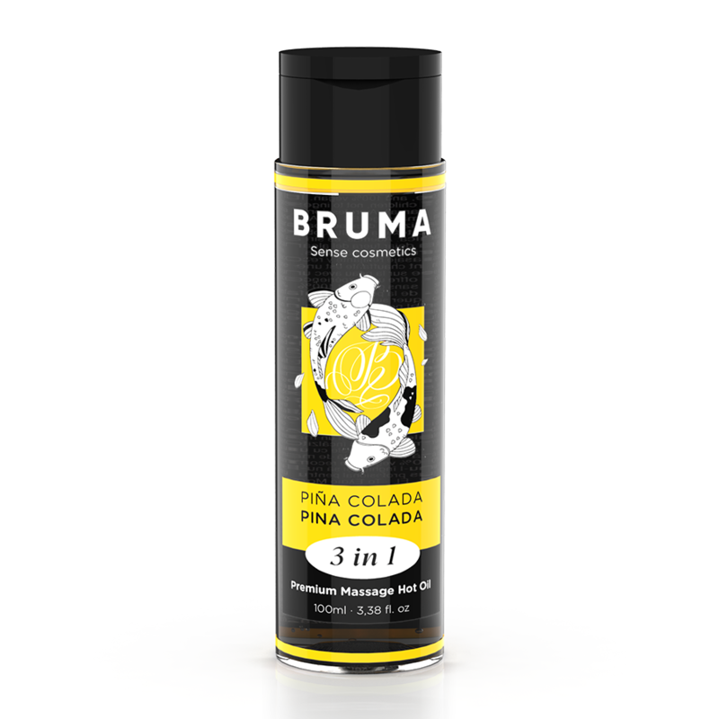 Ilhaerotica - BRUMA - ÓLEO DE MASSAGEM PREMIUM EFEITO CALOR SABOR PINA COLADA 3 EM 1 - 100 ML