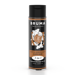 BRUMA – ÓLEO DE MASSAGEM PREMIUM EFEITO CALOR SABOR CUPCAKE 3 EM 1 – 100 ML