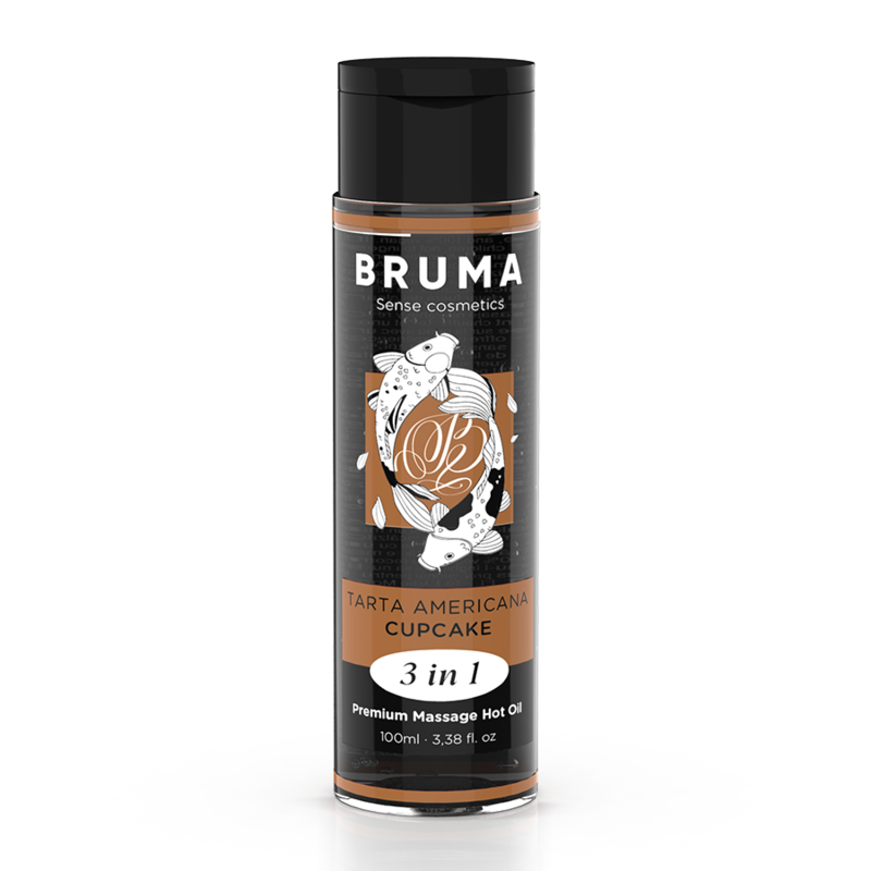Ilhaerotica - BRUMA - ÓLEO DE MASSAGEM PREMIUM EFEITO CALOR SABOR CUPCAKE 3 EM 1 - 100 ML