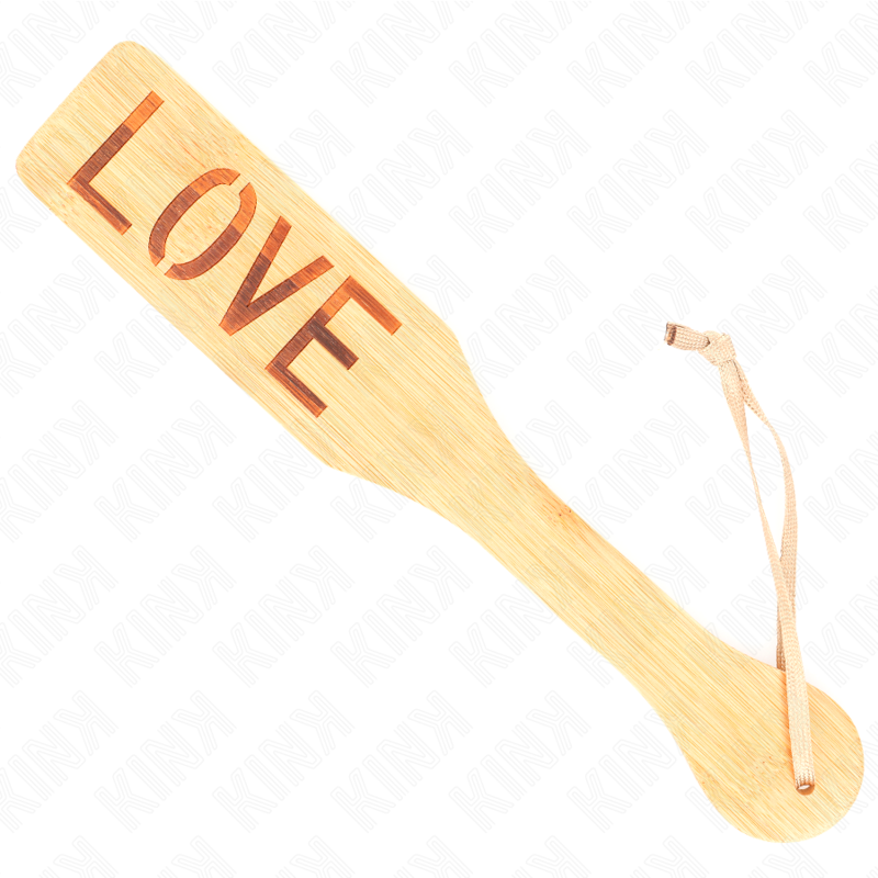 Ilhaerotica - KINK - PALETA DE BAMBU PALAVRA AMOR 32 X 5