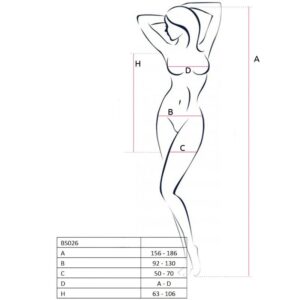PASSION – MULHER BS026 BODYSTOCKING VESTIDO BRANCO ESTILO TAMANHO ÚNICO