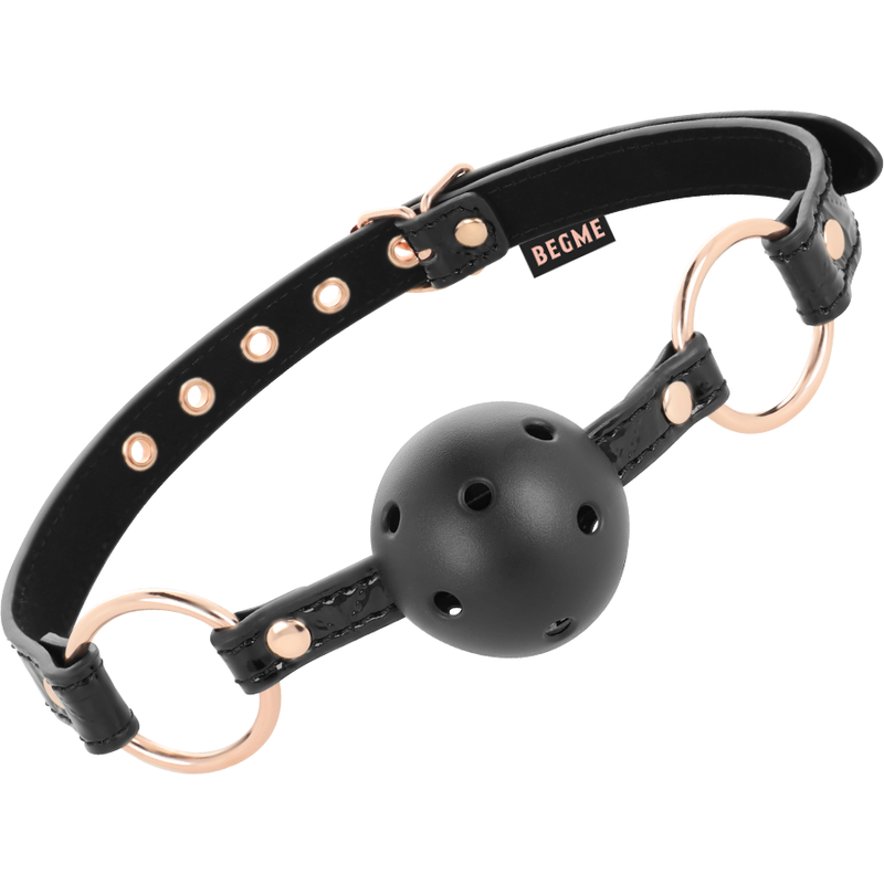 Ilhaerotica - BEGME - BLACK EDITION BOLA GAG VEGAN COURO