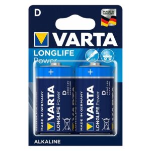 VARTA – LONGLIFE POTÊNCIA ALCALINA BATERIA D LR20 2 UNIDADE