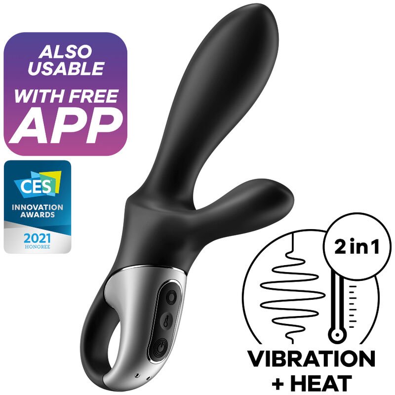 Ilhaerotica - SATISFYER - HEAT CLIMAX+ APP VIBRADOR ANAL PRETO