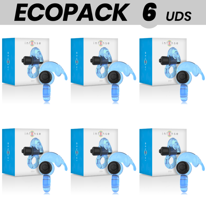 Ilhaerotica - ECOPACK 6 UNIDADES - INTENSE ANEL VIBRADOR - FRY AZUL