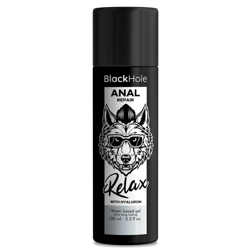 Ilhaerotica - BLACK HOLE - REPARO ANAL RELAX À BASE DE ÁGUA COM HYALURON 100 ML