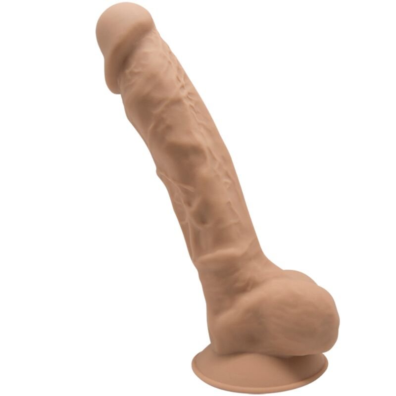 Ilhaerotica - SILEXD - MODELO 1 PÊNIS REALÍSTICO PREMIUM SILEXPAN SILICONE CARAMELO 17.5 CM