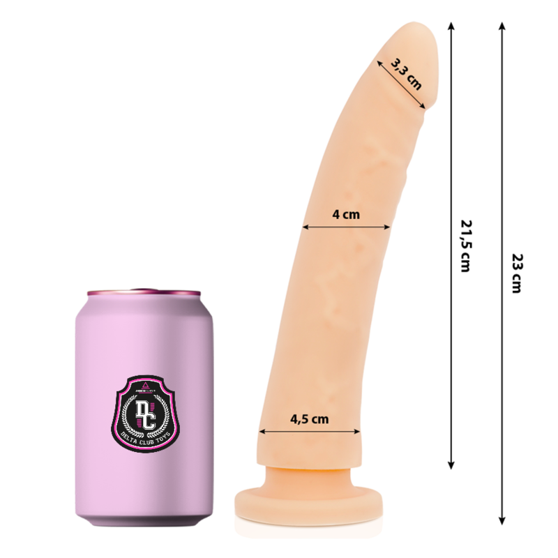 DELTA CLUB - TOYS DILDO MÉDICO NATURAL SILICONE 23 CM -O- 4.5 CM - Image 2