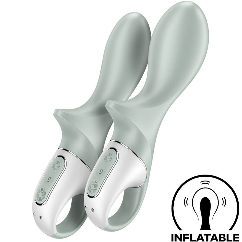 Ilhaerotica - SATISFYER - AIR PUMP BOOTY 3 VIBRADOR ANAL INFLÁVEL GREYGREEN