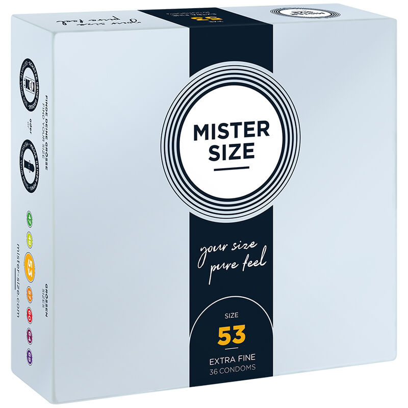 Ilhaerotica - MISTER SIZE - PRESERVATIVO TAMANHO M 53 MM (36 UNIDADES)