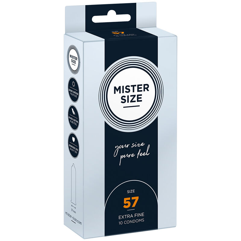 Ilhaerotica - MISTER SIZE - PRESERVATIVO TAMANHO L 57 MM (10 UNIDADES)
