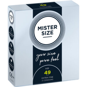MISTER SIZE – PRESERVATIVO TAMANHO S 49 MM (3 UNIDADES)