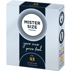 MISTER SIZE – PRESERVATIVO TAMANHO M 53 MM (3 UNIDADES)