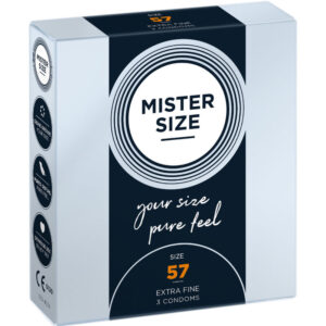 MISTER SIZE – PRESERVATIVO TAMANHO L 57 MM (3 UNIDADES)