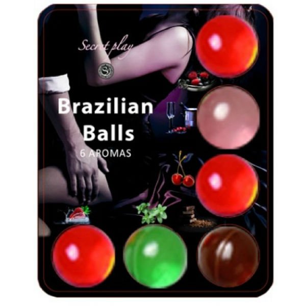 Ilhaerotica - SECRETPLAY - BRAZILLIAN BALLS LUBRIFICANTE HOT BALLS 6 UNIDADES