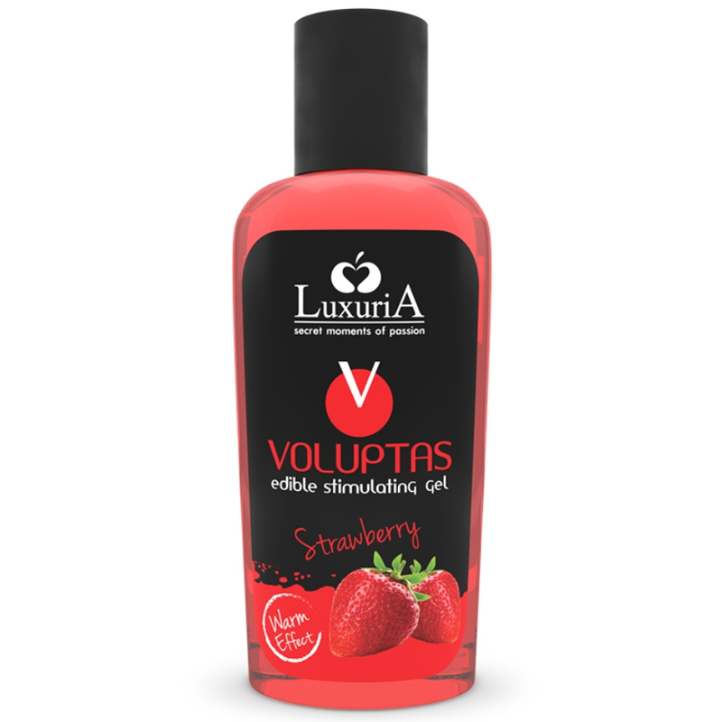 Ilhaerotica - INTIMATELINE LUXURIA - VOLUPTAS GEL DE MASSAGEM COMESTÍVEL EFEITO AQUECEDOR - MORANGO 100 ML