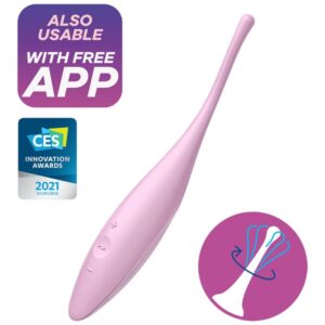 SATISFYER – VIBRADOR TWIRLING JOY CLIT TIP ROSA