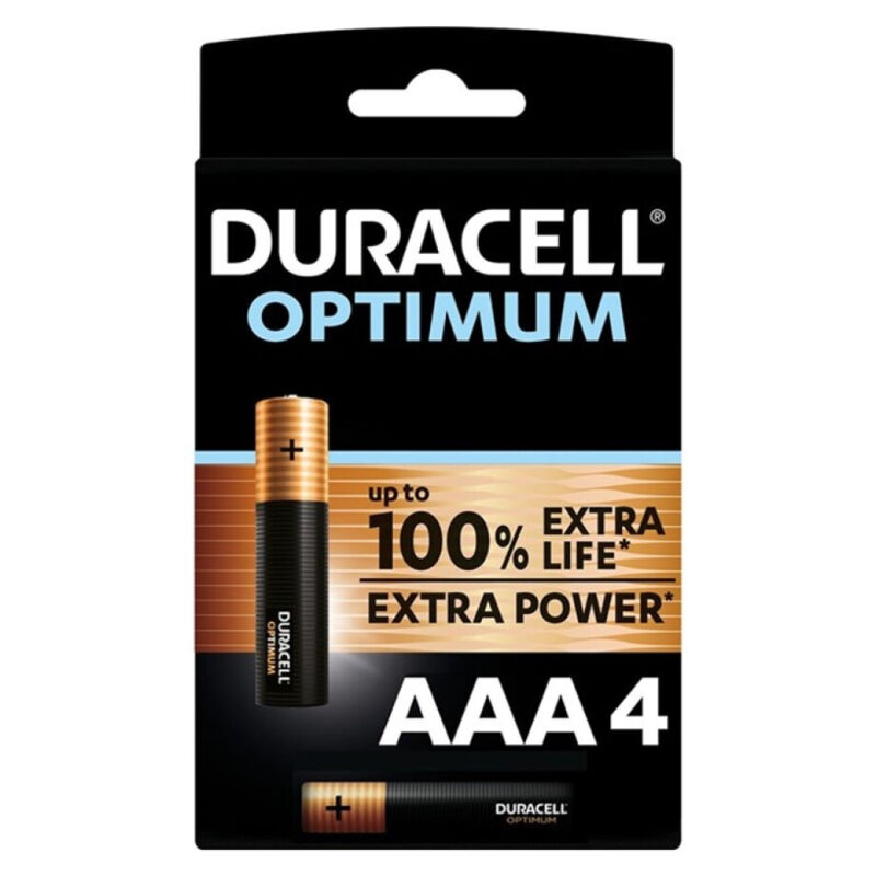 Ilhaerotica - DURACELL - BATERIA ALCALINA OPTIMUM 200 AAA LR03 4 UNIDADE