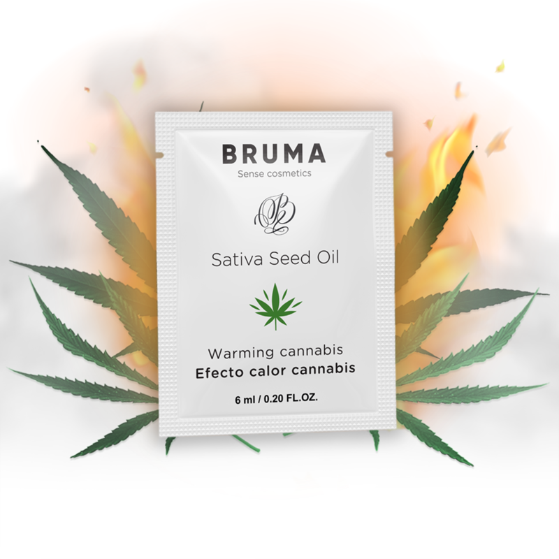 Ilhaerotica - BRUMA - SATIVA SEED OIL SLIDING GEL AQUECEDOR SABOR CANNABIS 6 ML