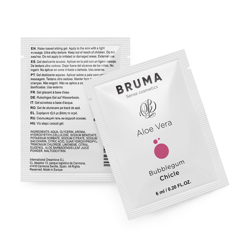 BRUMA - GEL DESLIZANTE DE ALOE VERA SABOR BUBBLEGUM 6 ML - Image 2