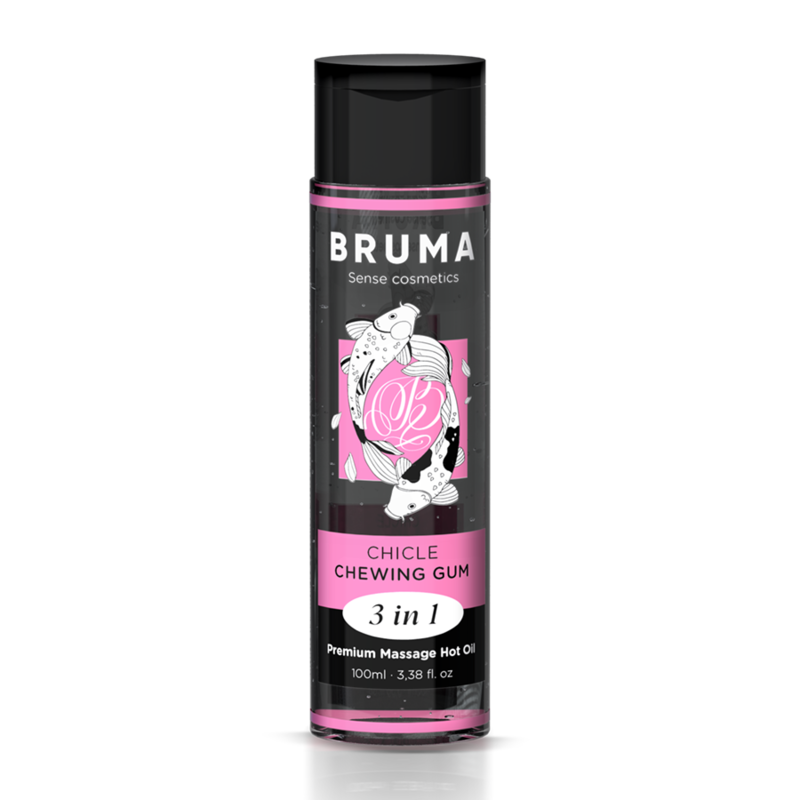 Ilhaerotica - BRUMA - ÓLEO DE MASSAGEM PREMIUM EFEITO CALOR SABOR GOMA 3 EM 1 - 100 ML