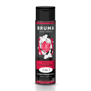 BRUMA – ÓLEO DE MASSAGEM PREMIUM EFEITO CALOR SABOR MORANGO 3 EM 1 – 100 ML