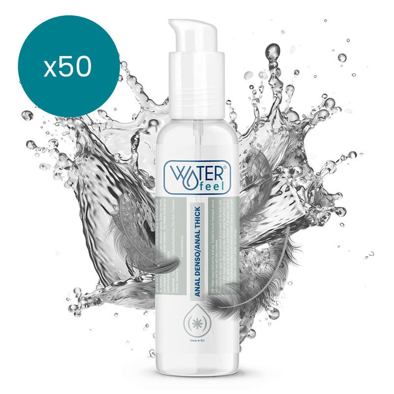 Ilhaerotica - WATERFEEL - LUBRIFICANTE ANAL 150 ML PACK 50 UNIDADES