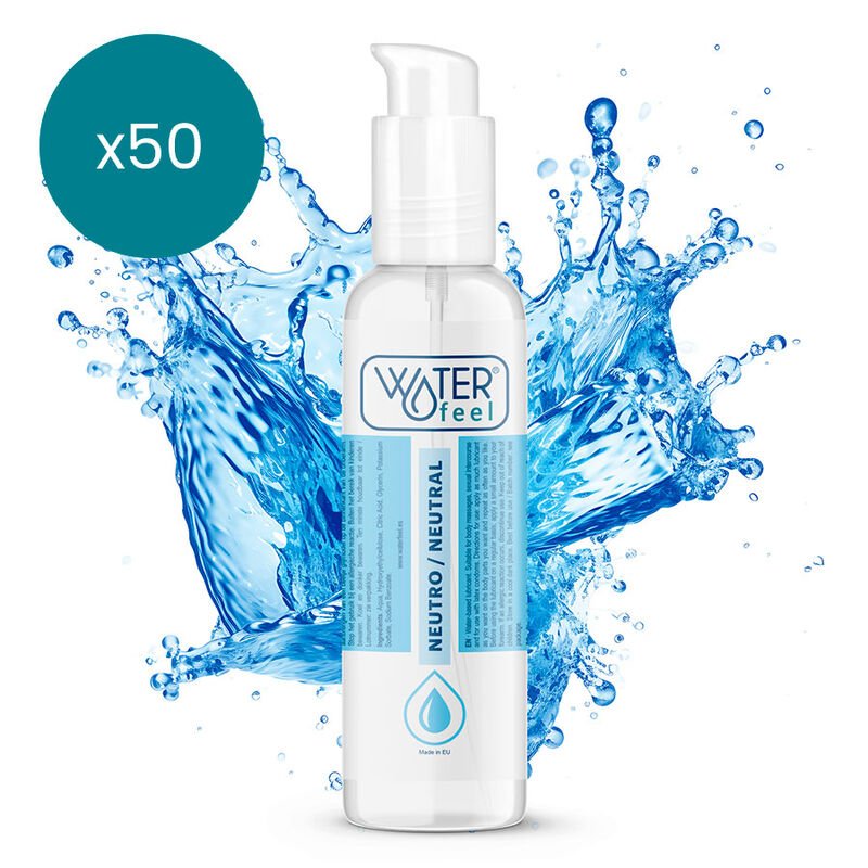 Ilhaerotica - WATERFEEL - LUBRIFICANTE NATURAL 150 ML PACK 50 UNIDADES