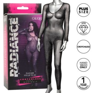 CALEXOTICS – RADIANCE BODYSUIT COMPLETO CROTCHLESS RHINE PLUS SIZE