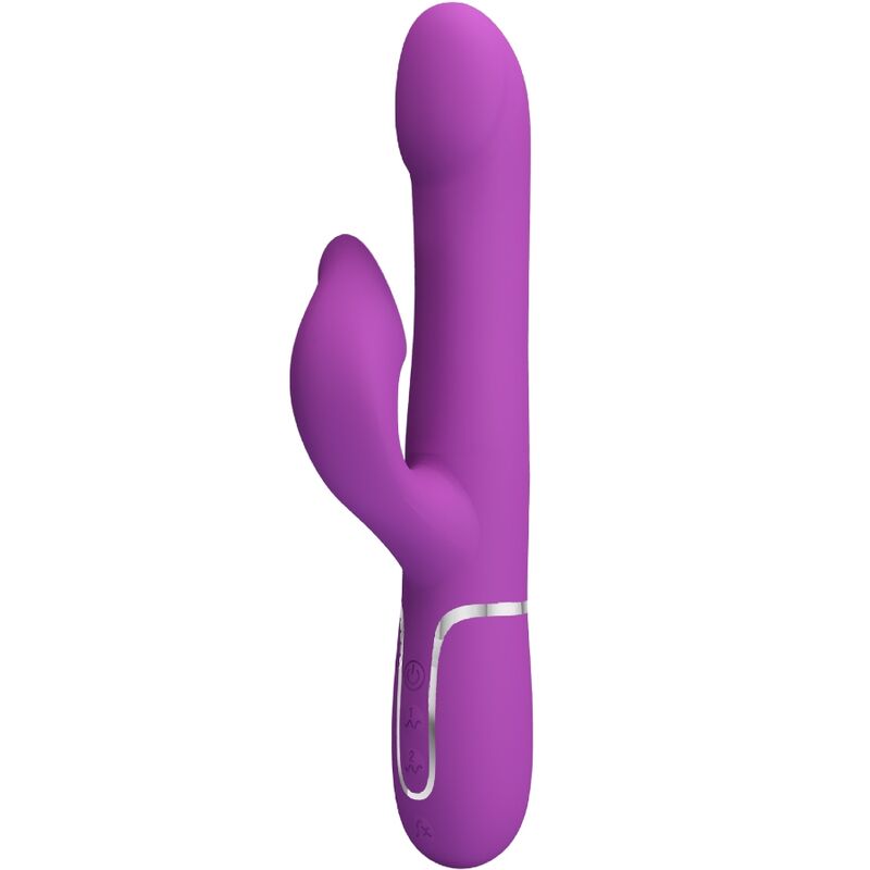 Ilhaerotica - PRETTY LOVE - VIBRADOR E ESTIMULADOR MULTIFUNCIONAL 4 EM 1 ROXO