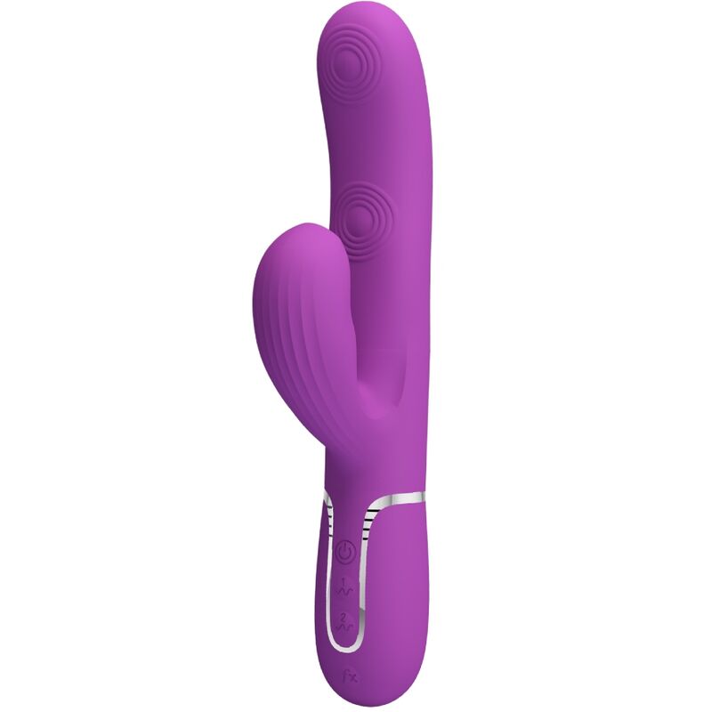 Ilhaerotica - PRETTY LOVE - PERLITA 3 EM 1 MULTIFUNCIONAL COELHO VIBRADOR ROXO