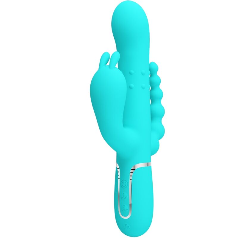 Ilhaerotica - PRETTY LOVE - CAMMY 4 EM 1 MULTIFUNCIONAL TRIPPLE RABBIT VIBRADOR AZUL