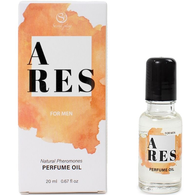 Ilhaerotica - SECRETPLAY - ARES PERFUME NATURAL FEROMONAS EM ÓLEO PARA HOMENS 20 ML
