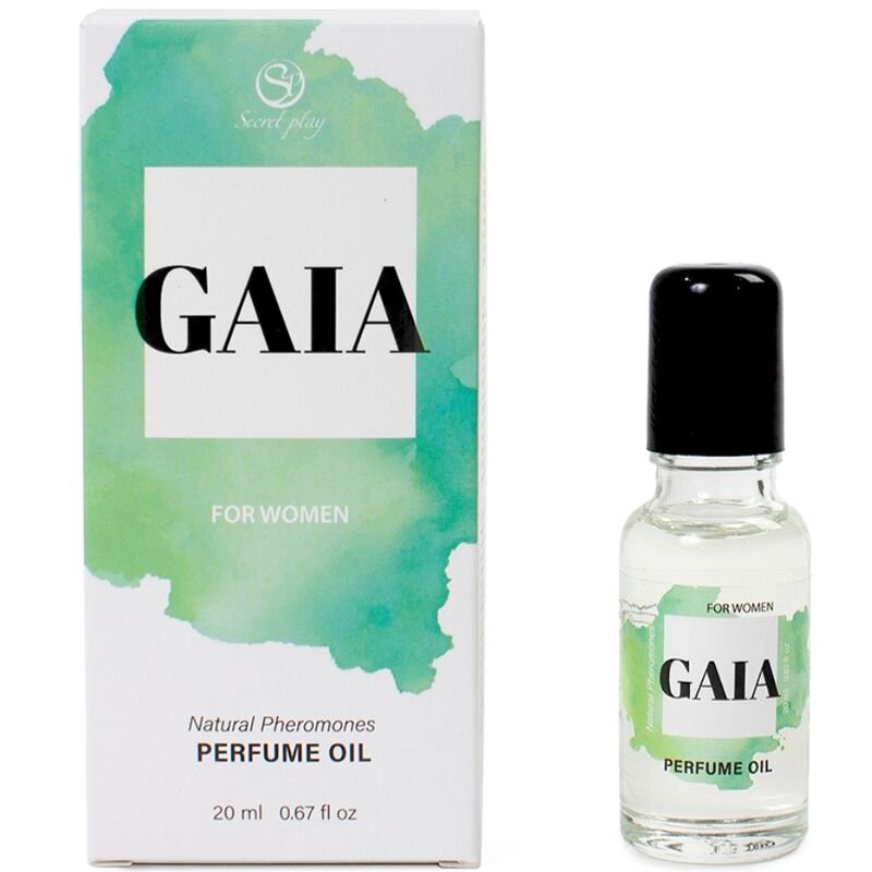Ilhaerotica - SECRETPLAY - GAIA PERFUME NATURAL FEROMONAS EM ÓLEO PARA MULHERES 20 ML