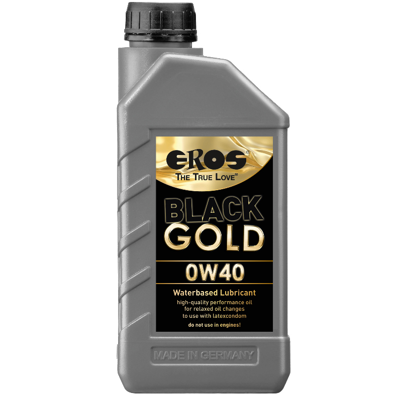 Ilhaerotica - EROS - LUBRIFICANTE  BASE DE GUA BLACK GOLD 0W40 1000 ML