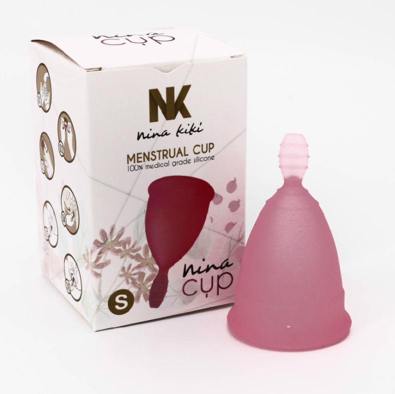 Ilhaerotica - NINA KIKÍ - COPO MENSTRUAL ROSA TAMANHO S 6 + 1 GRTIS