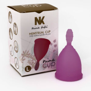 NINA KIKÍ – COPO MENSTRUAL ROXO TAMANHO L 6 + 1 GRTIS