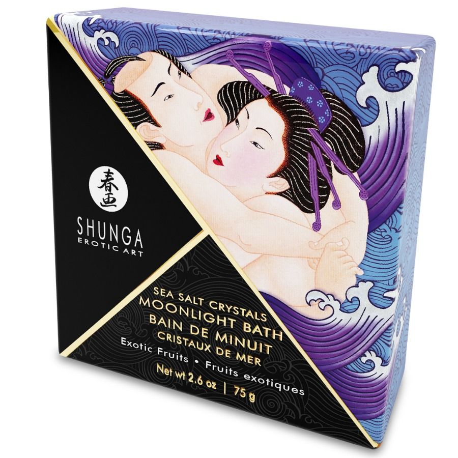 Ilhaerotica - SHUNGA - SAIS DE BANHO EXÓTICOS COM SABOR ROXO 75 GR
