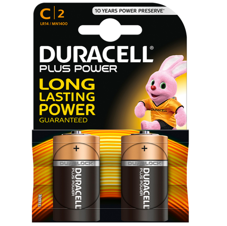 Ilhaerotica - DURACELL - BATERIA PLUS POWER C LR14 2 UNIDADES