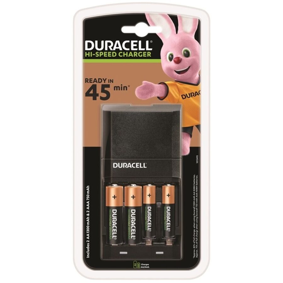Ilhaerotica - DURACELL - CARREGADOR 45MIN. + 2xAA 1700mAh + 2xAAA 750mAh